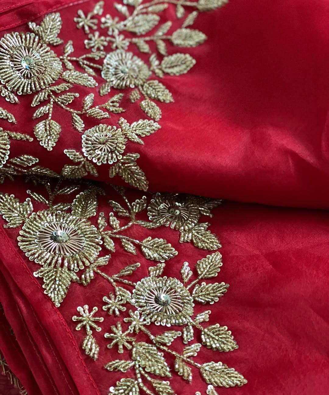 Zardozi Handwork saree
