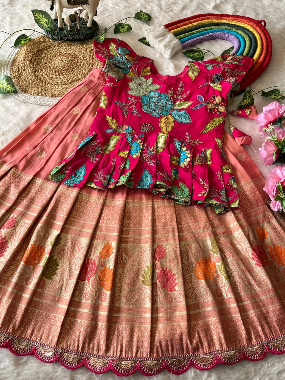 Lotus Kids Lehenga