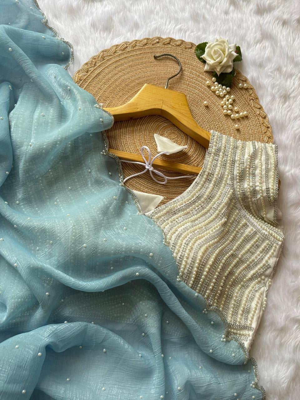 Crunchy crush sarees