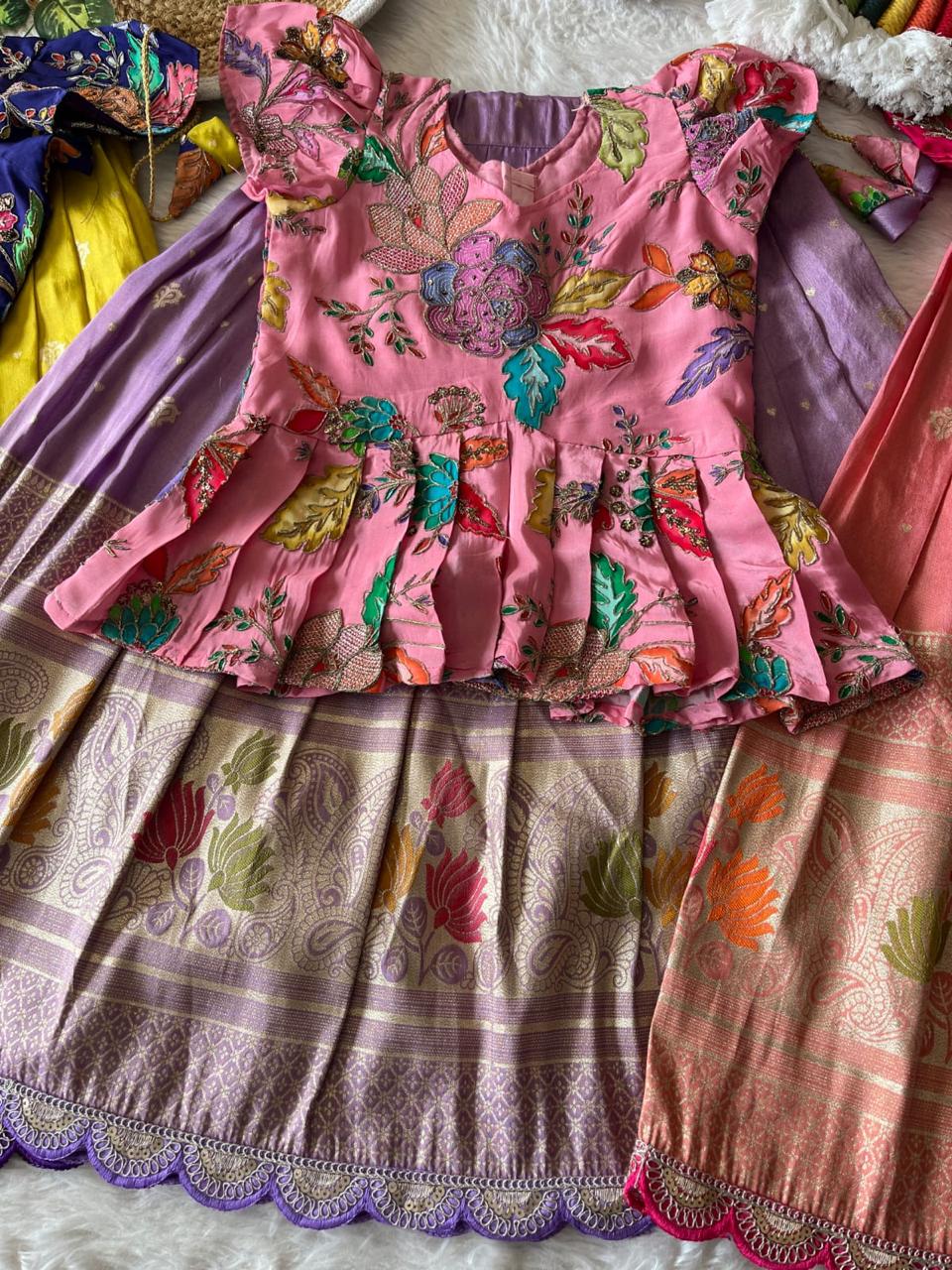 Lotus Kids Lehenga