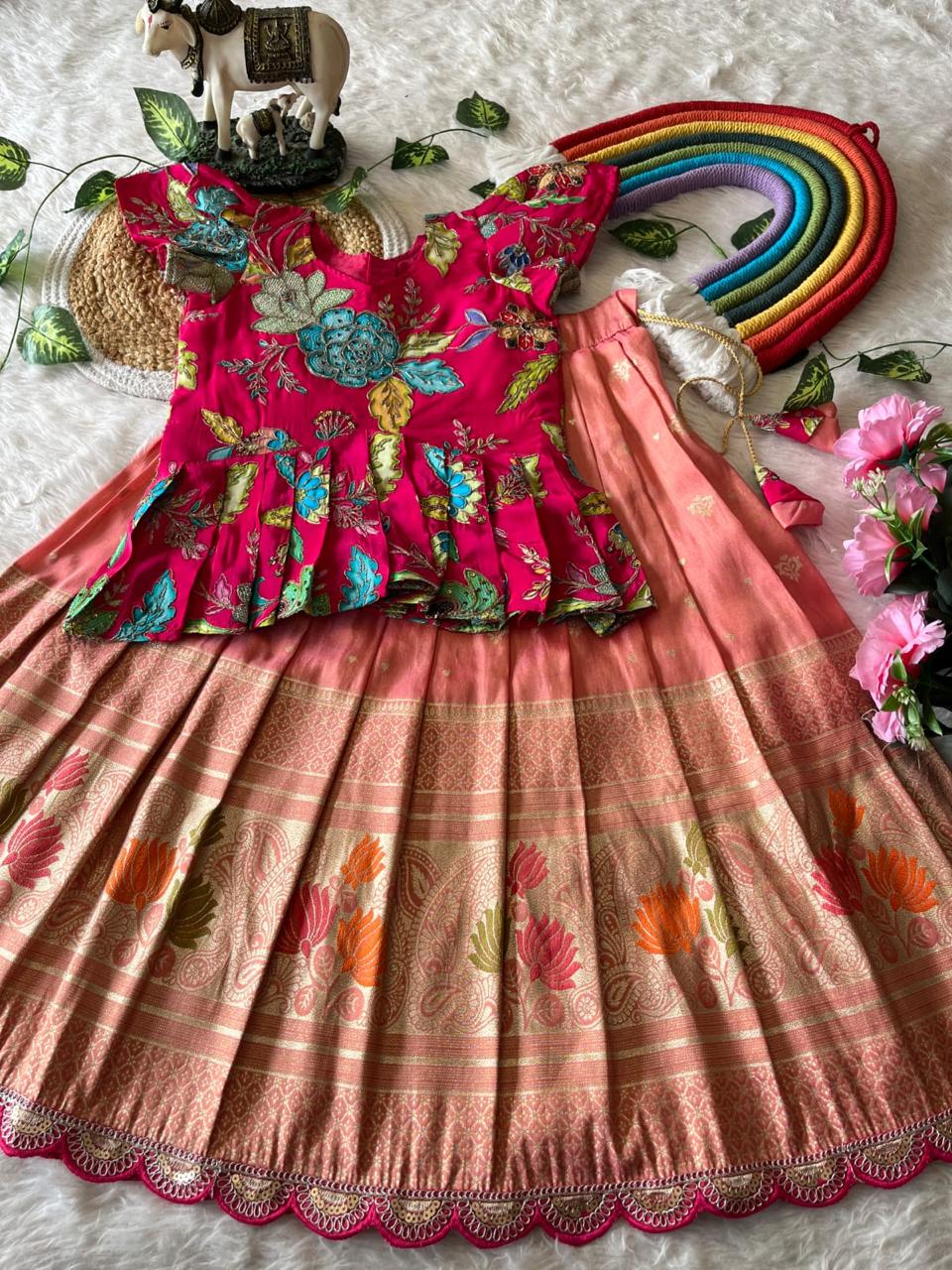 Lotus Kids Lehenga