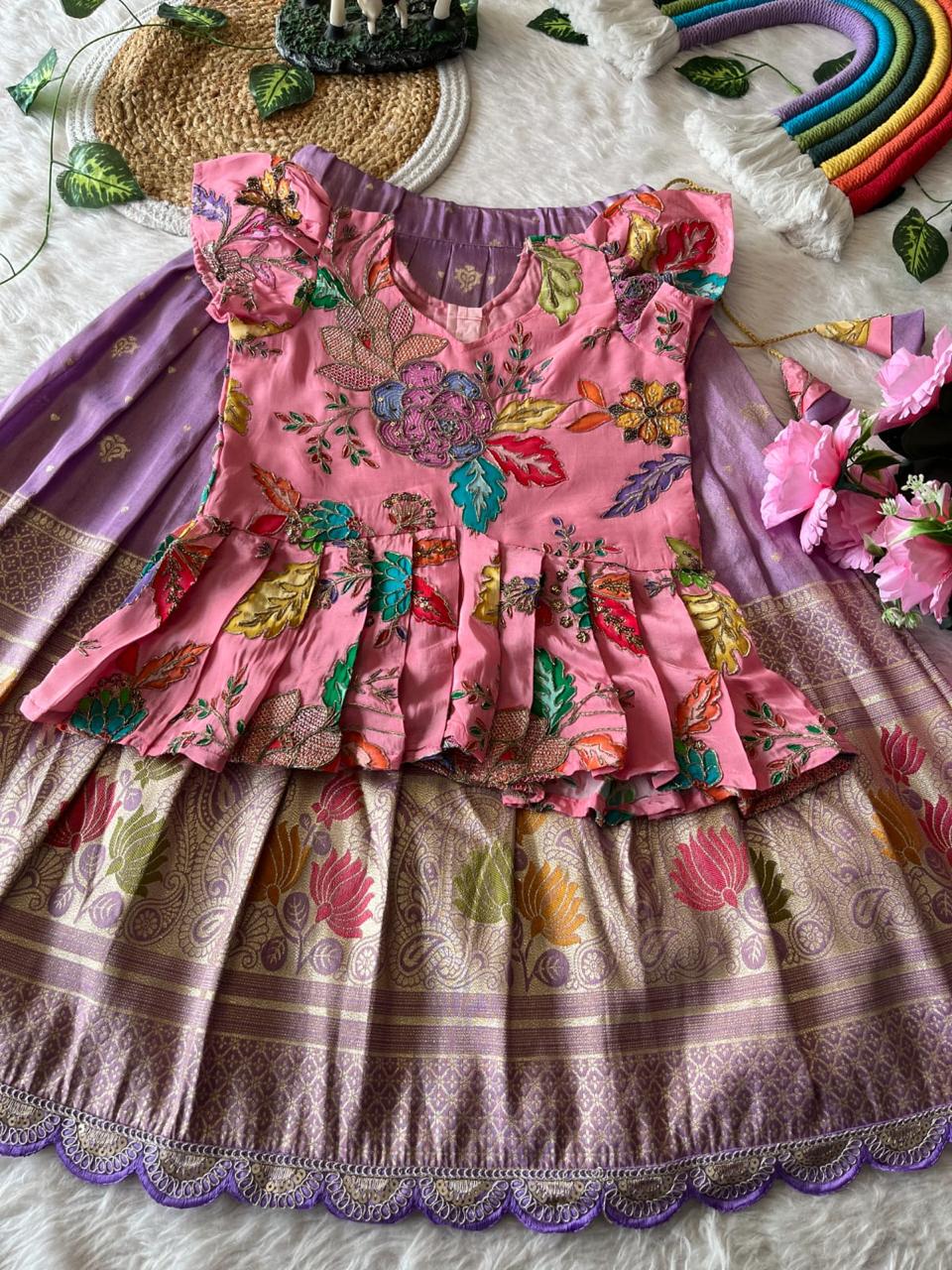 Lotus Kids Lehenga