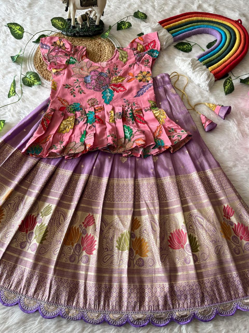 Lotus Kids Lehenga