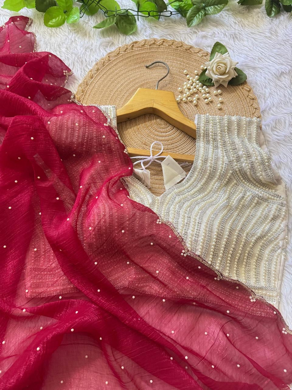 Crunchy crush sarees