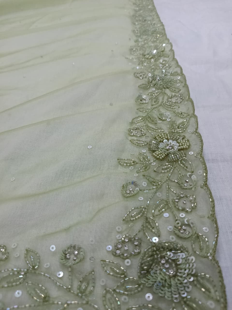Blush organza sarees