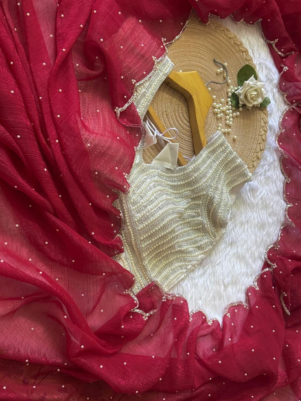 Crunchy crush sarees