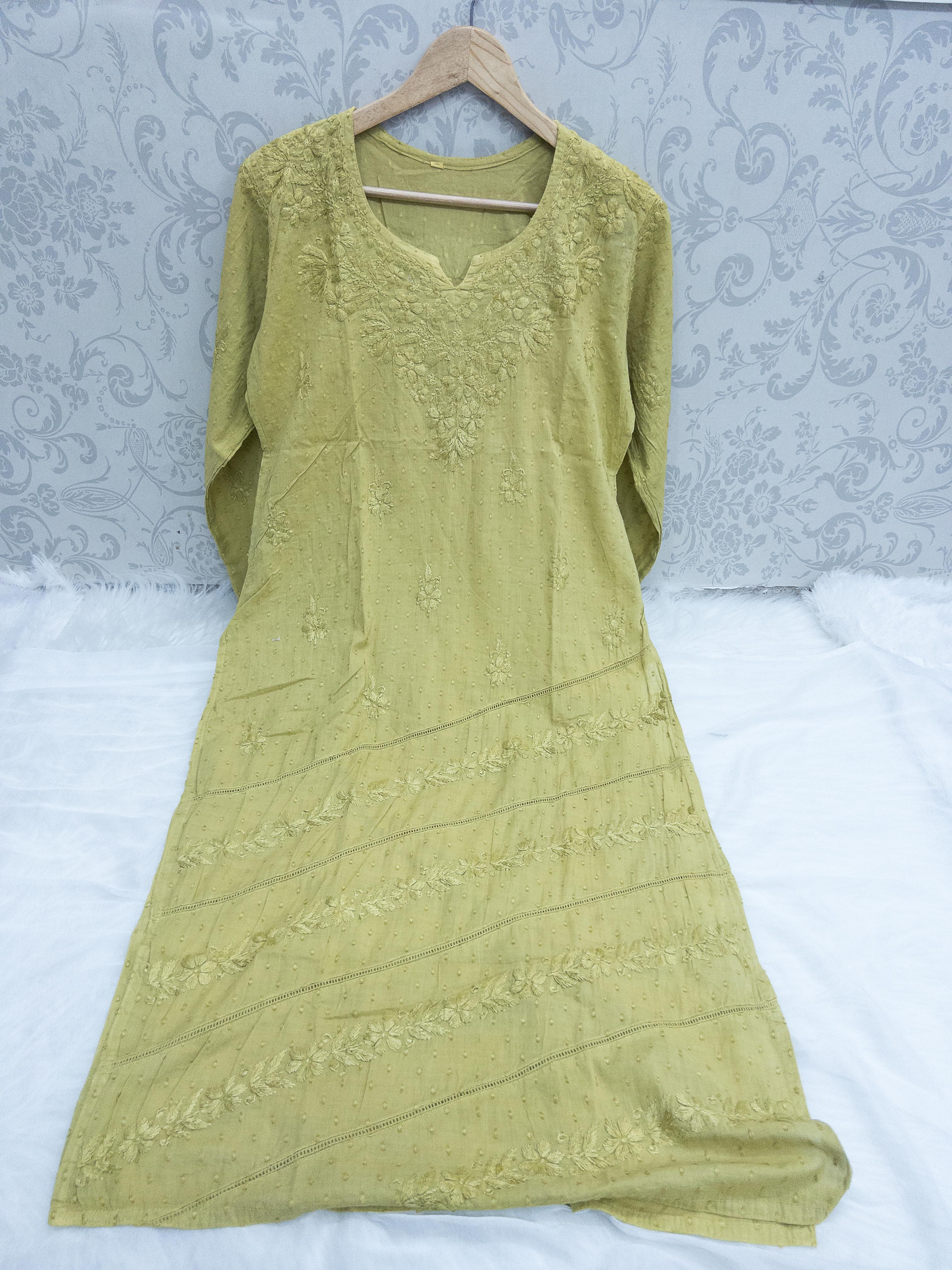 Chikankari Straight Kurti