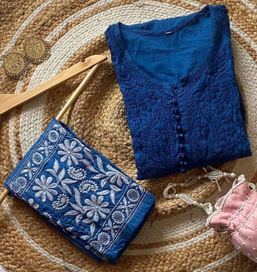 chikankari kurta set