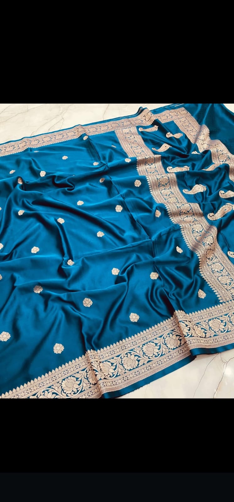 Mashru Katan Silk Satin Booti Saree