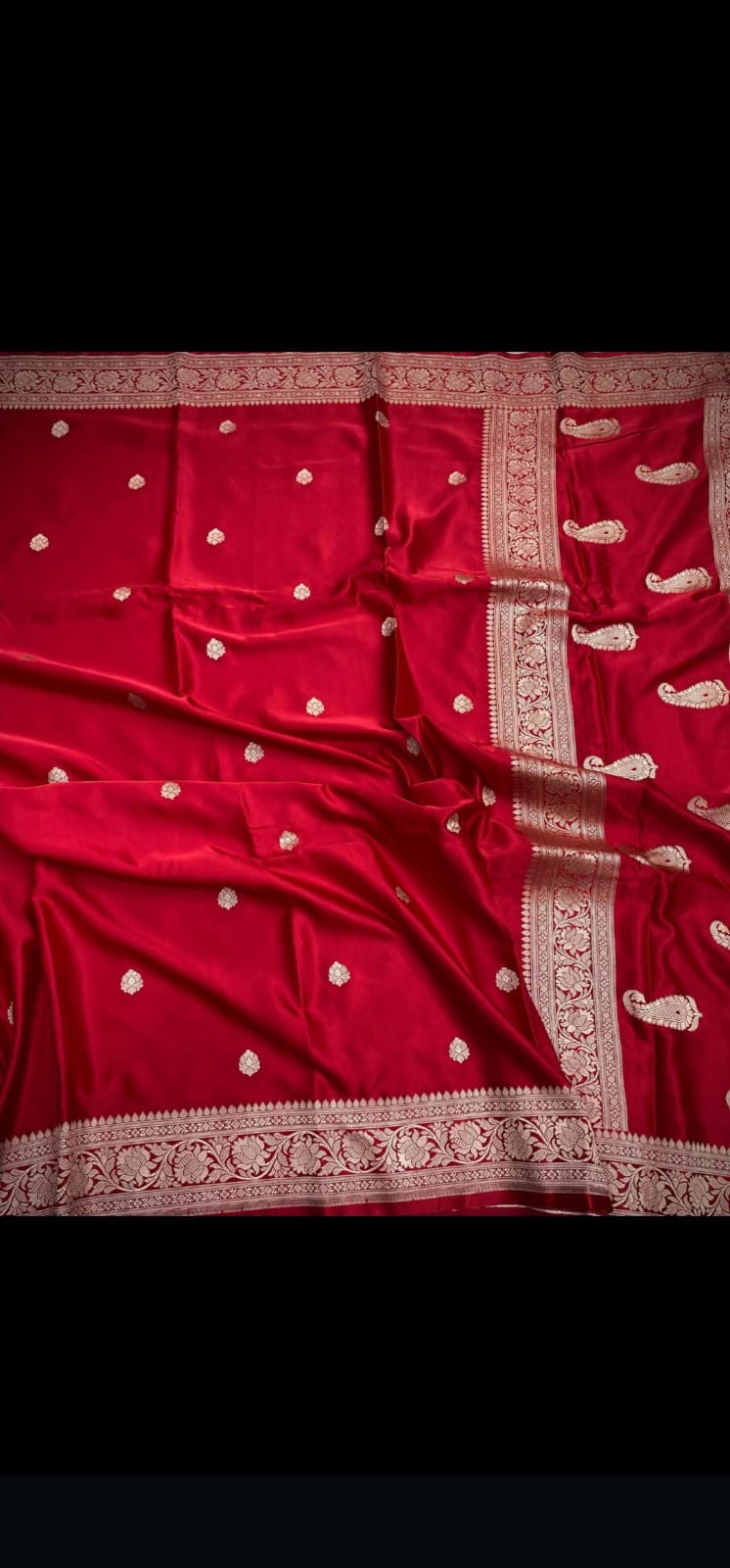 Mashru Katan Silk Satin Booti Saree