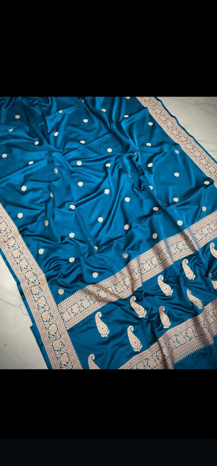 Mashru Katan Silk Satin Booti Saree
