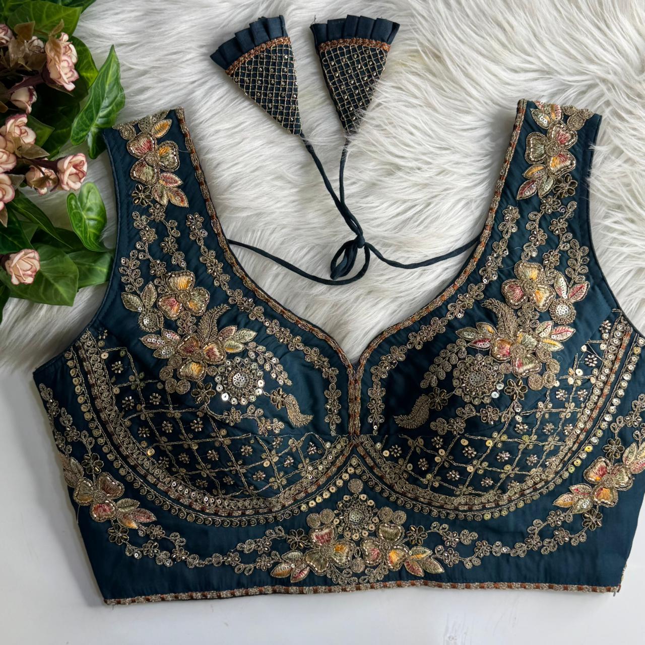 Silk designer blouse