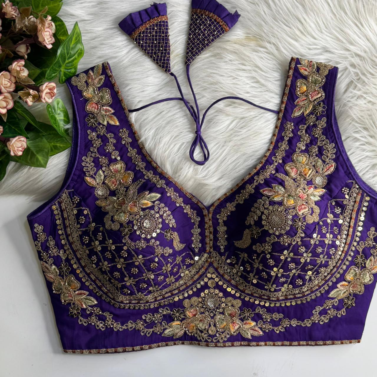 Silk designer blouse