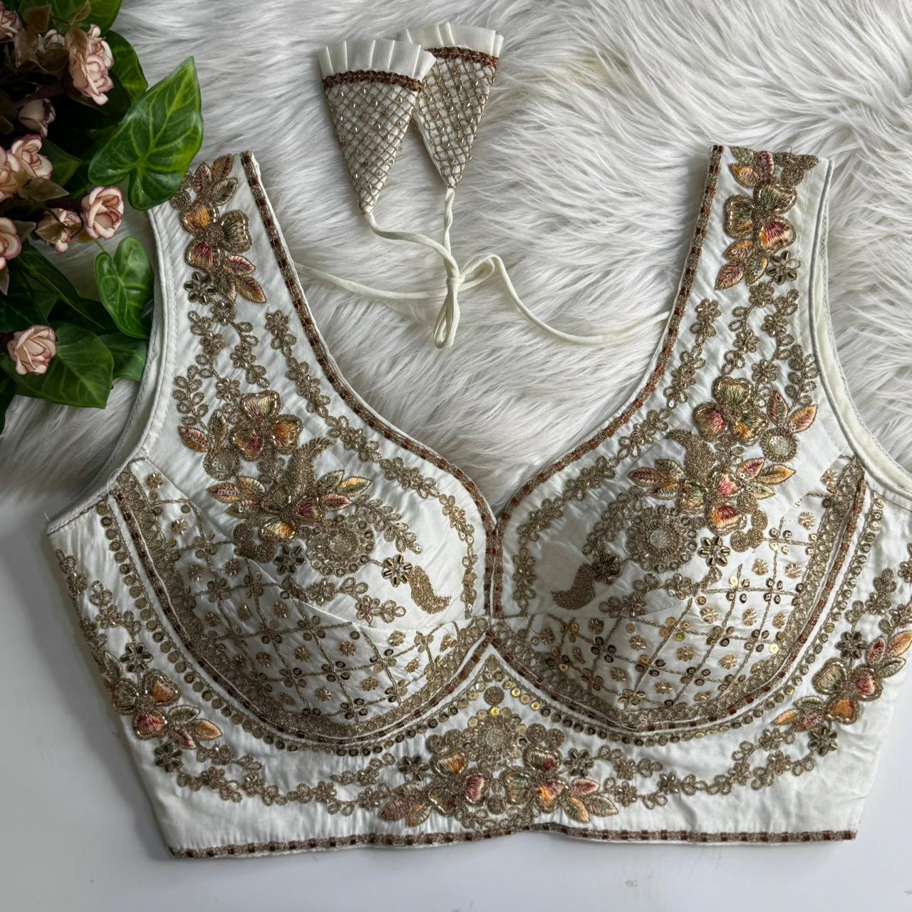 Silk designer blouse