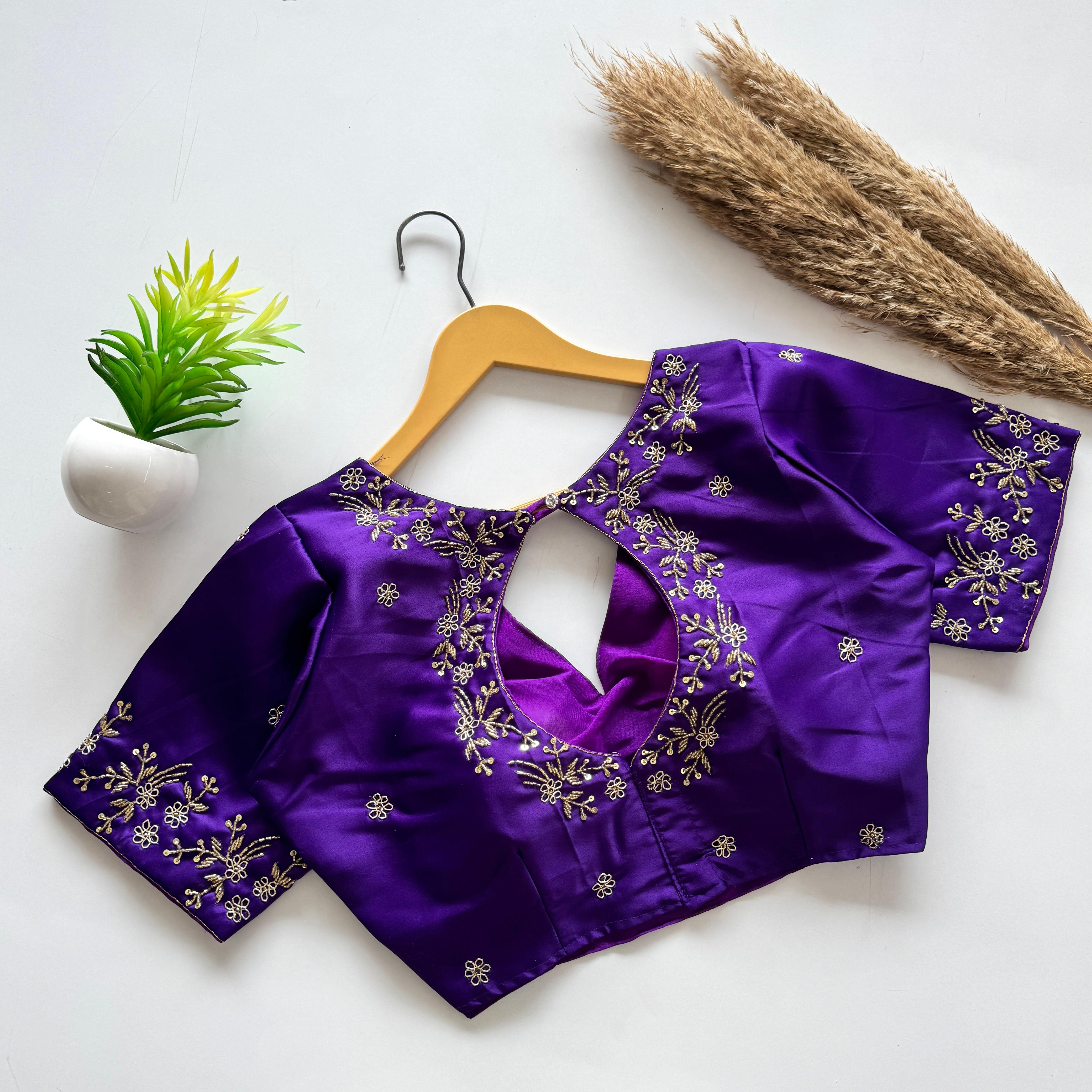 Silk designer blouse