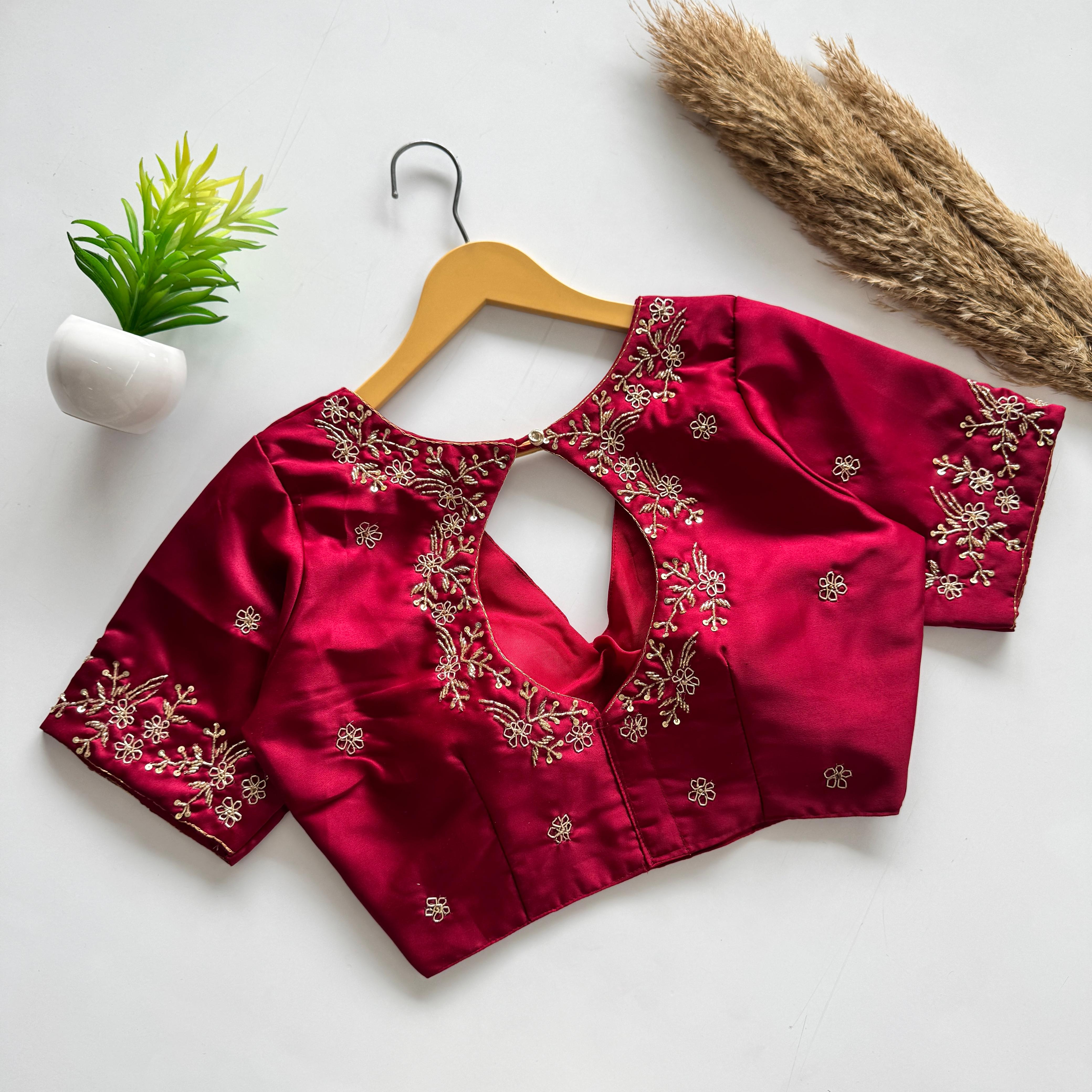 Silk designer blouse