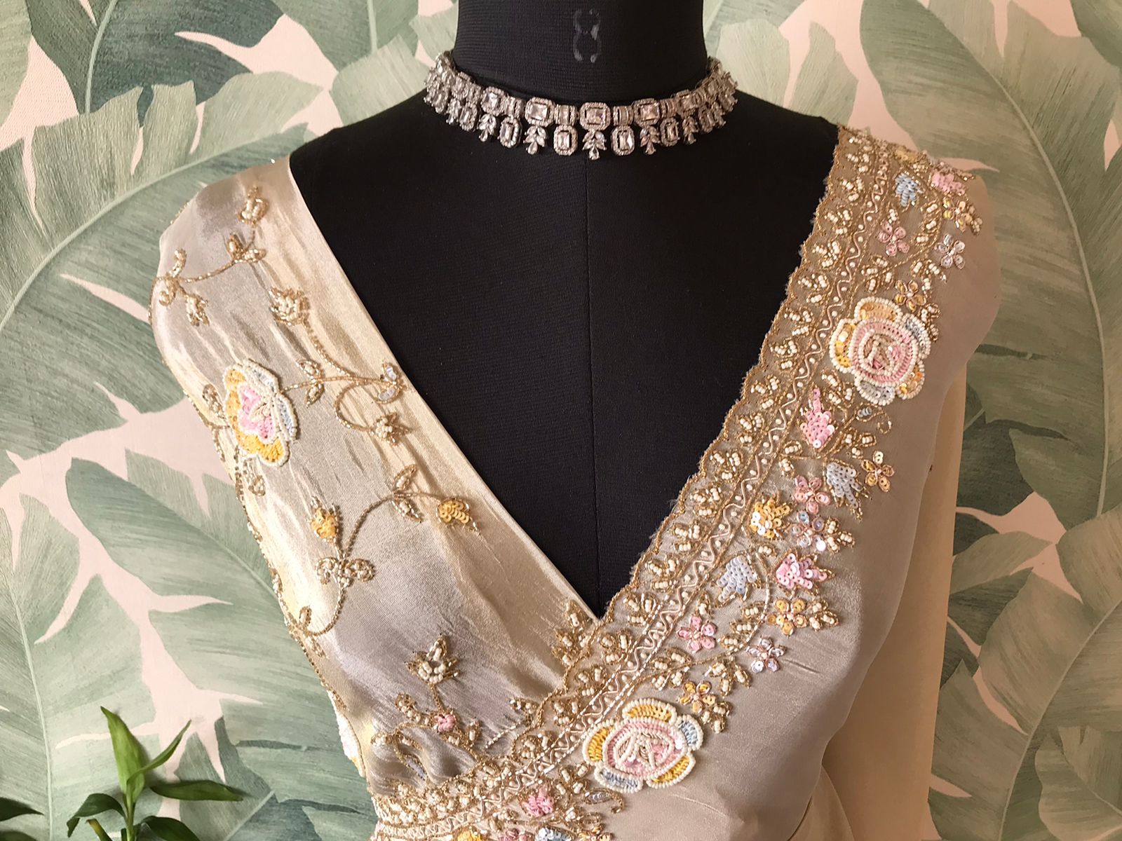 Embellished designer saree