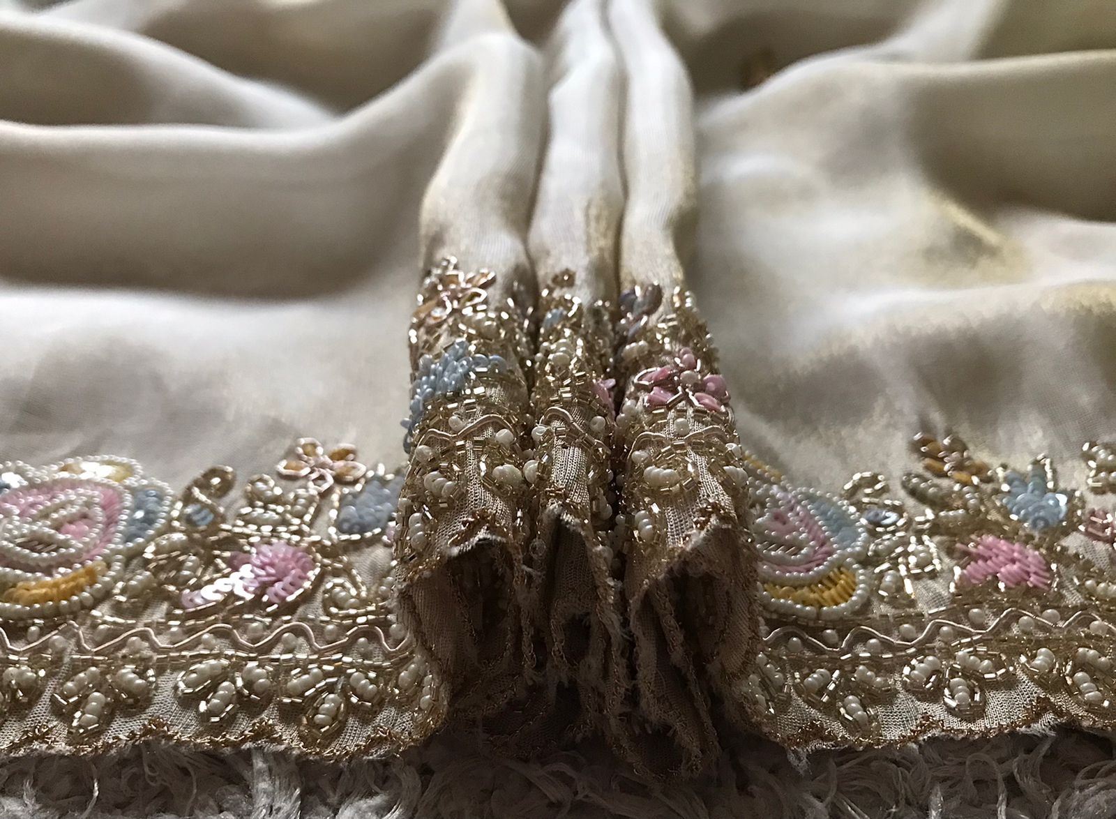 Embellished designer saree