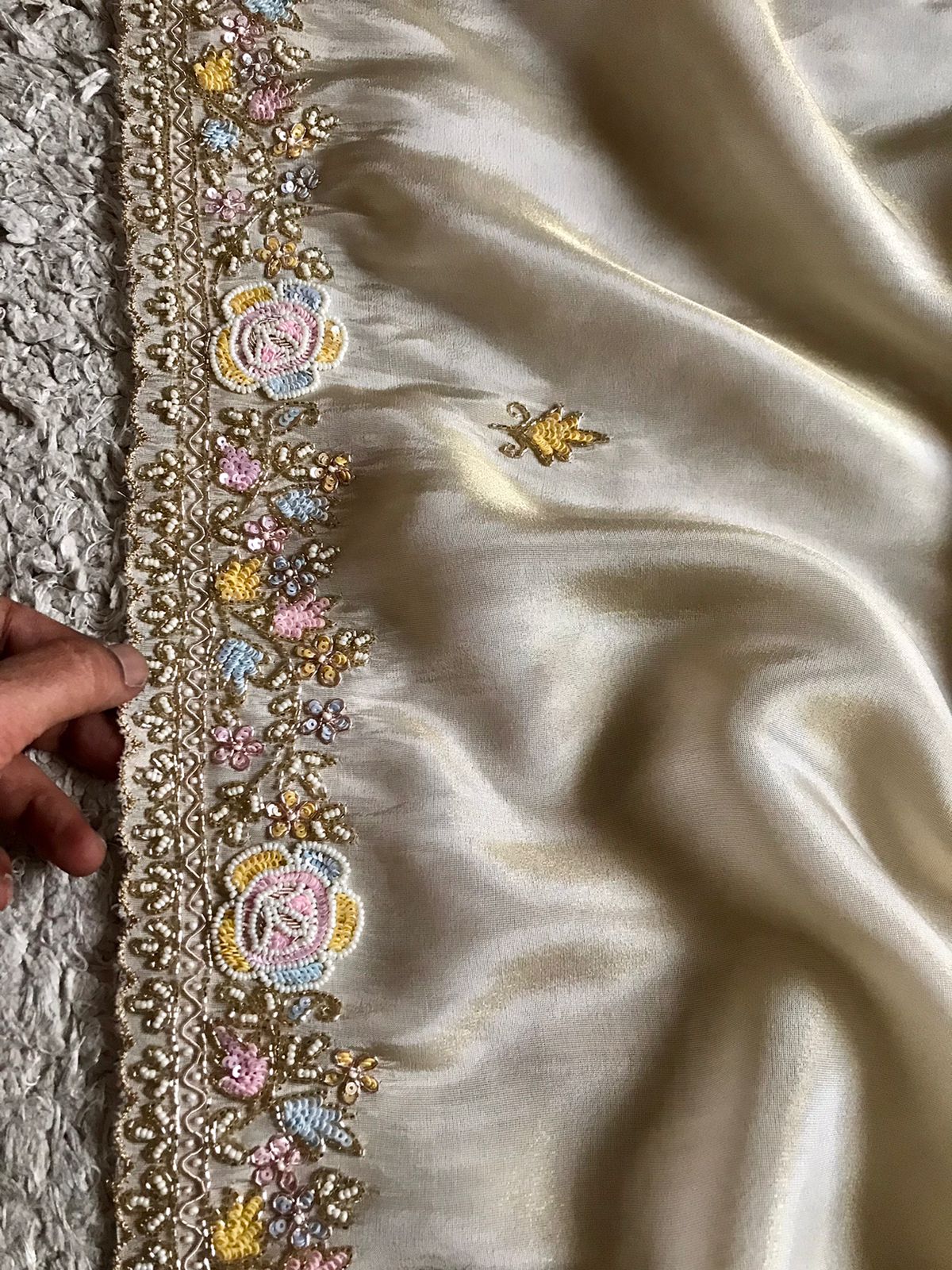 Embellished designer saree