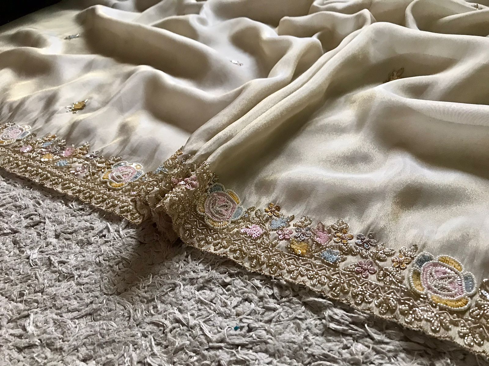 Embellished designer saree