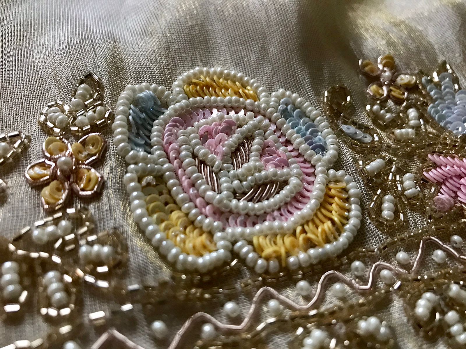 Embellished designer saree