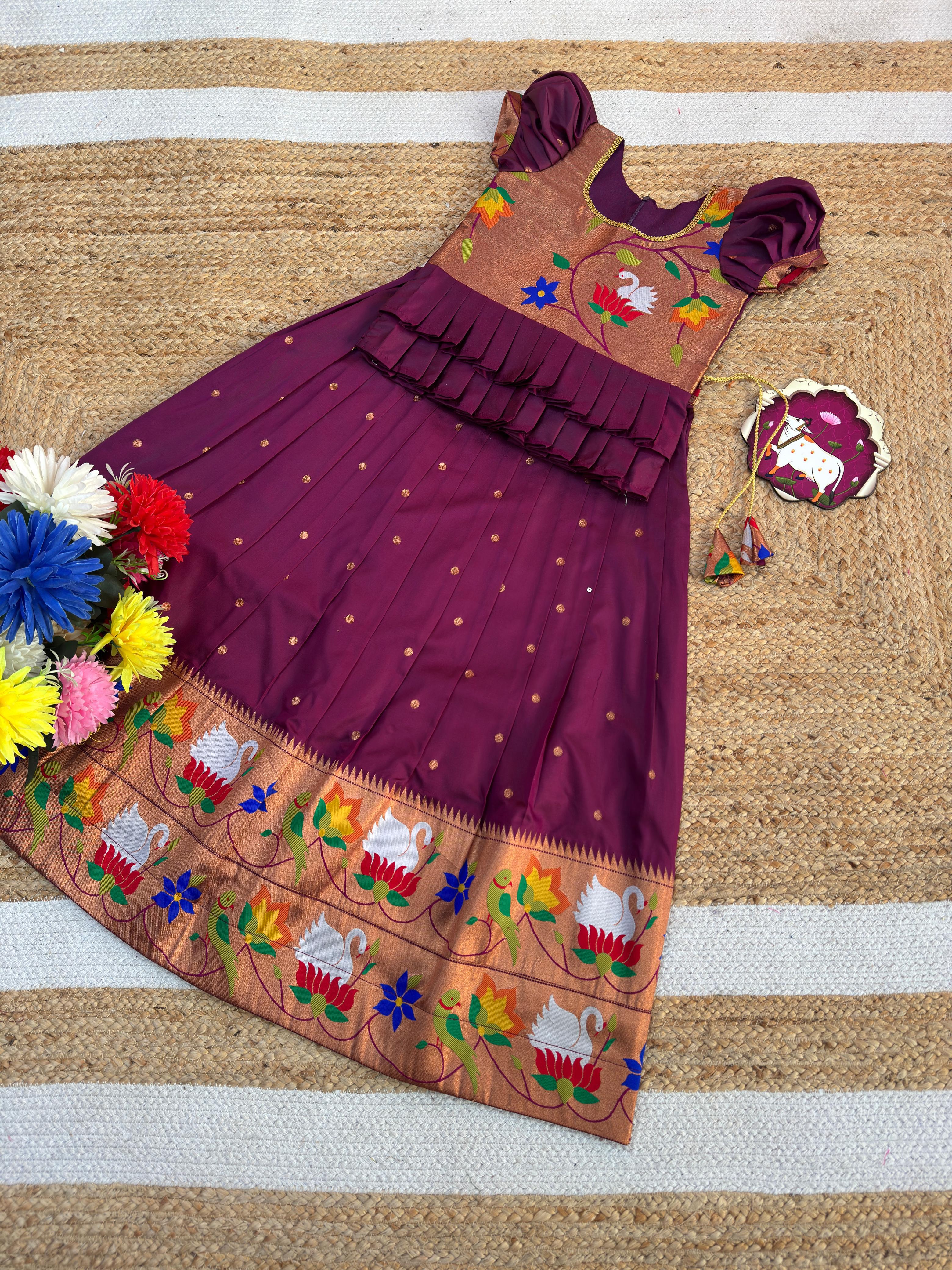 Meena Work Kids Lehenga