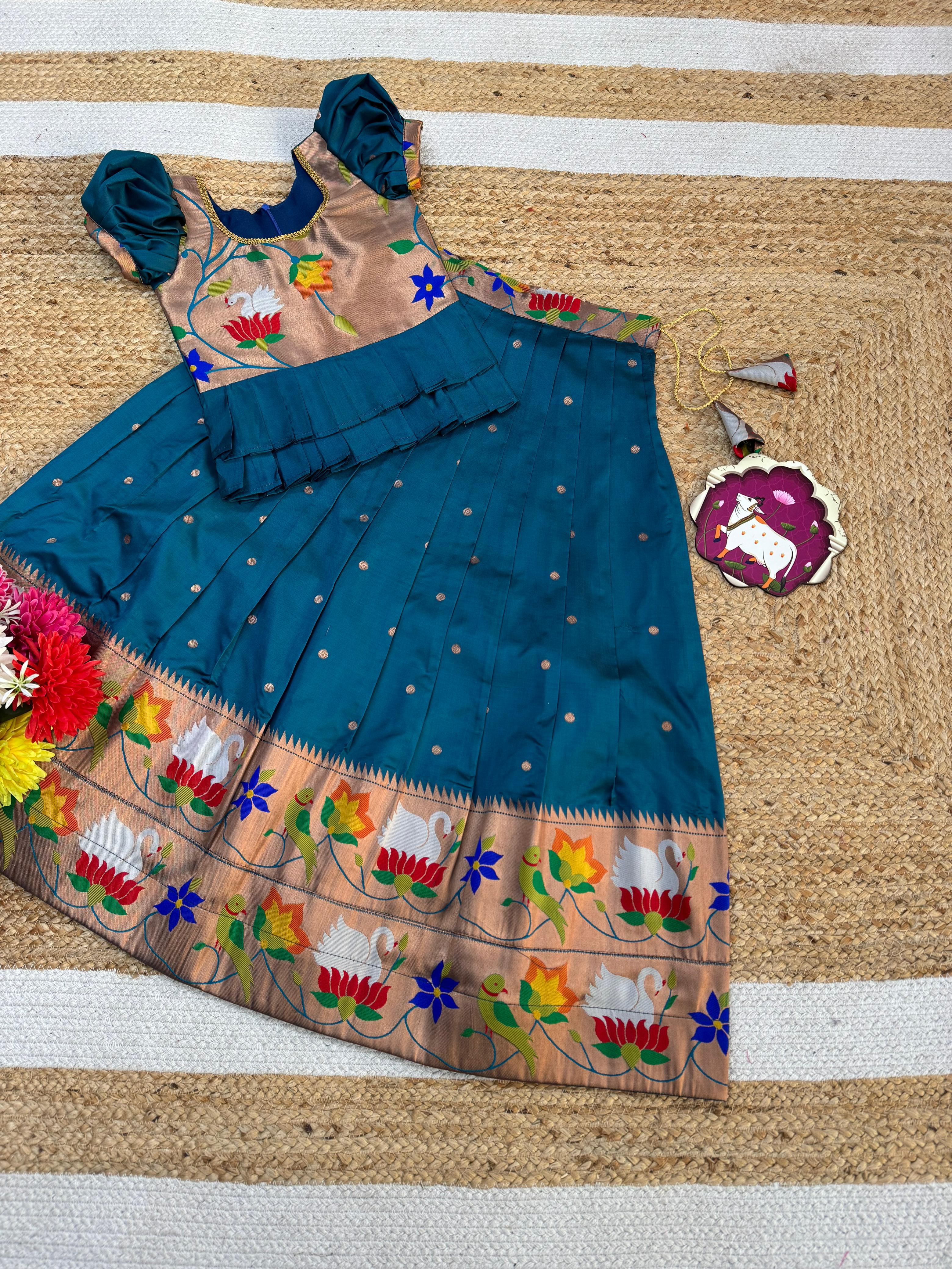 Meena Work Kids Lehenga
