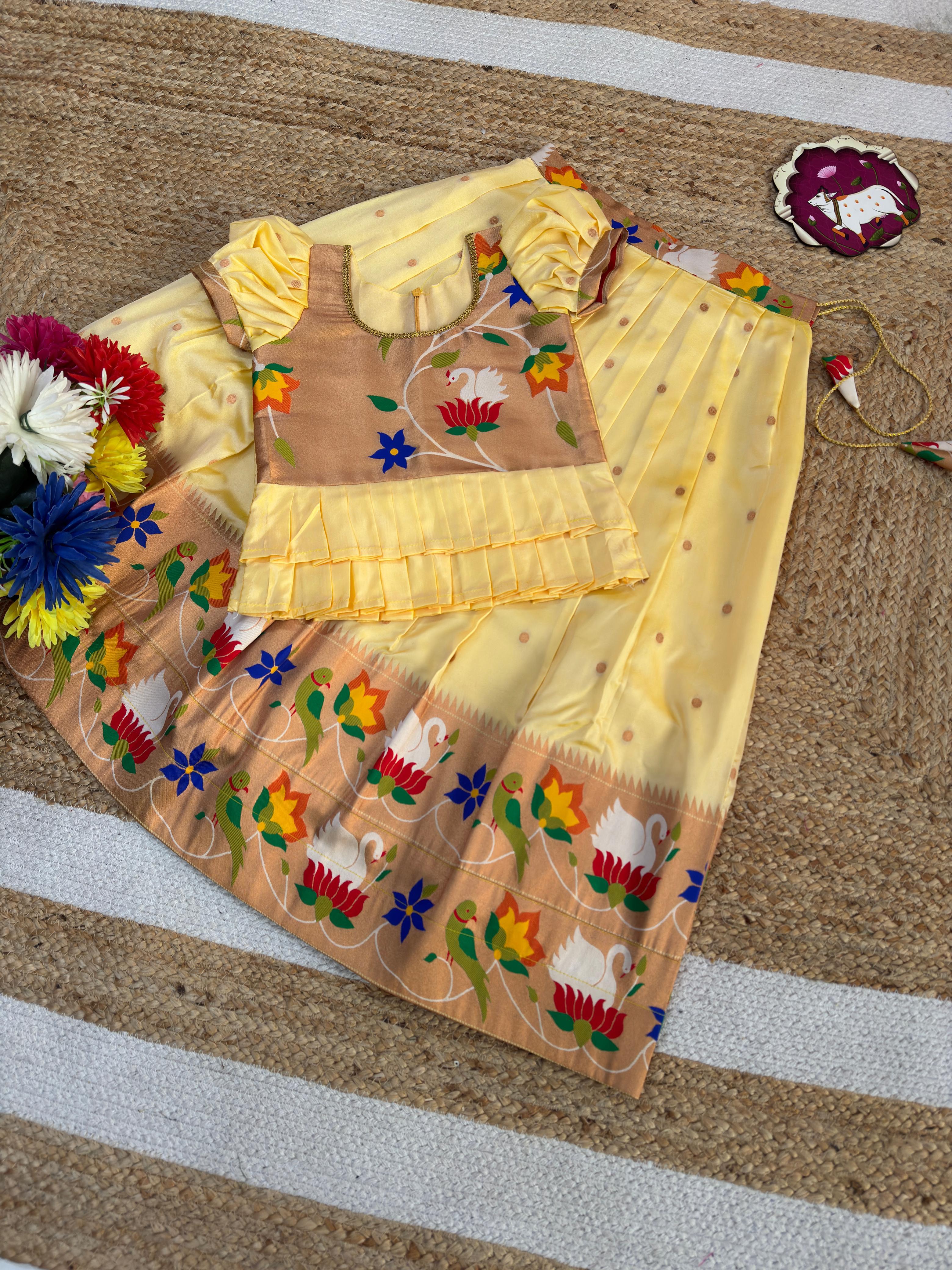 Meena Work Kids Lehenga