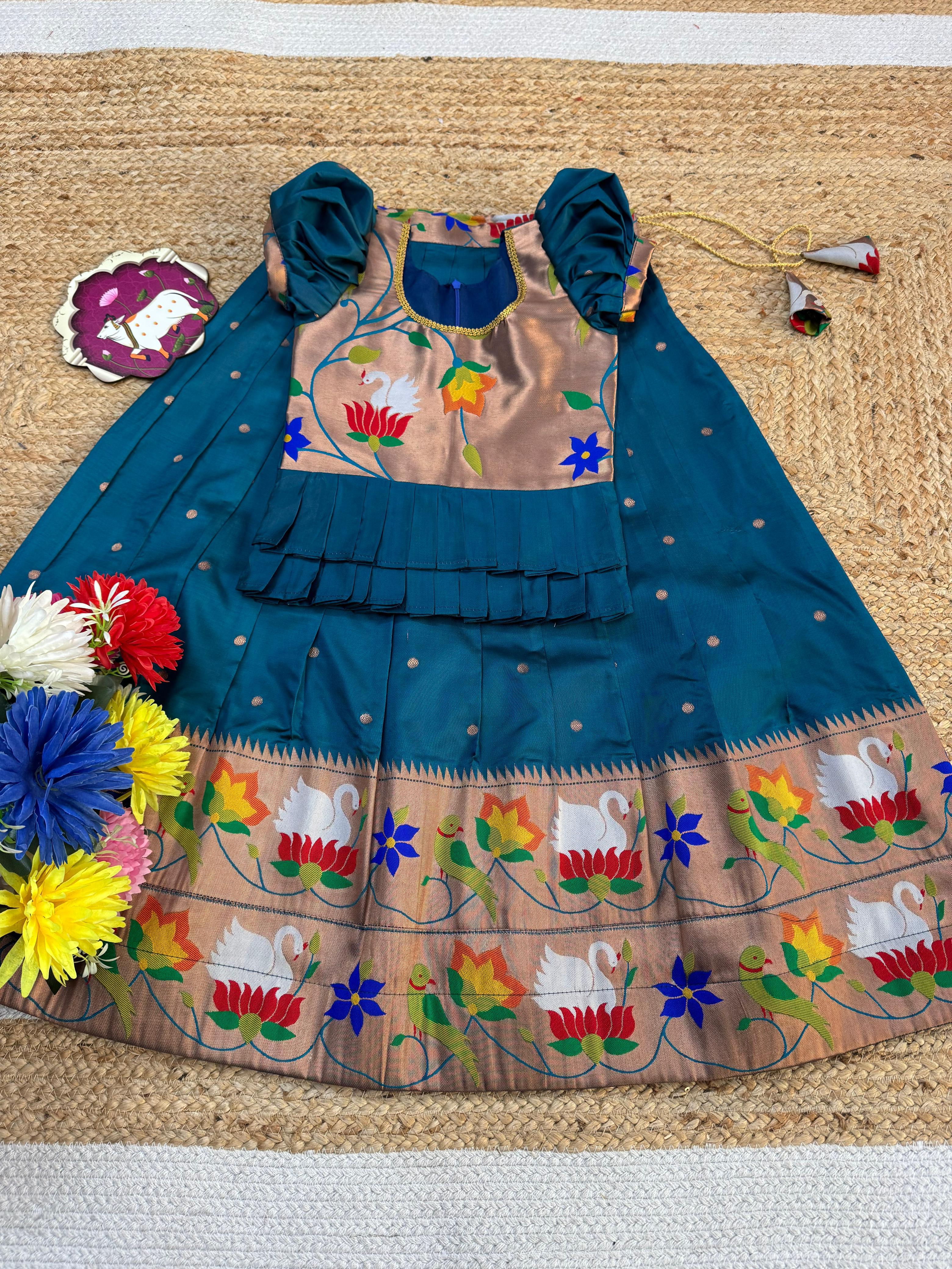 Meena Work Kids Lehenga
