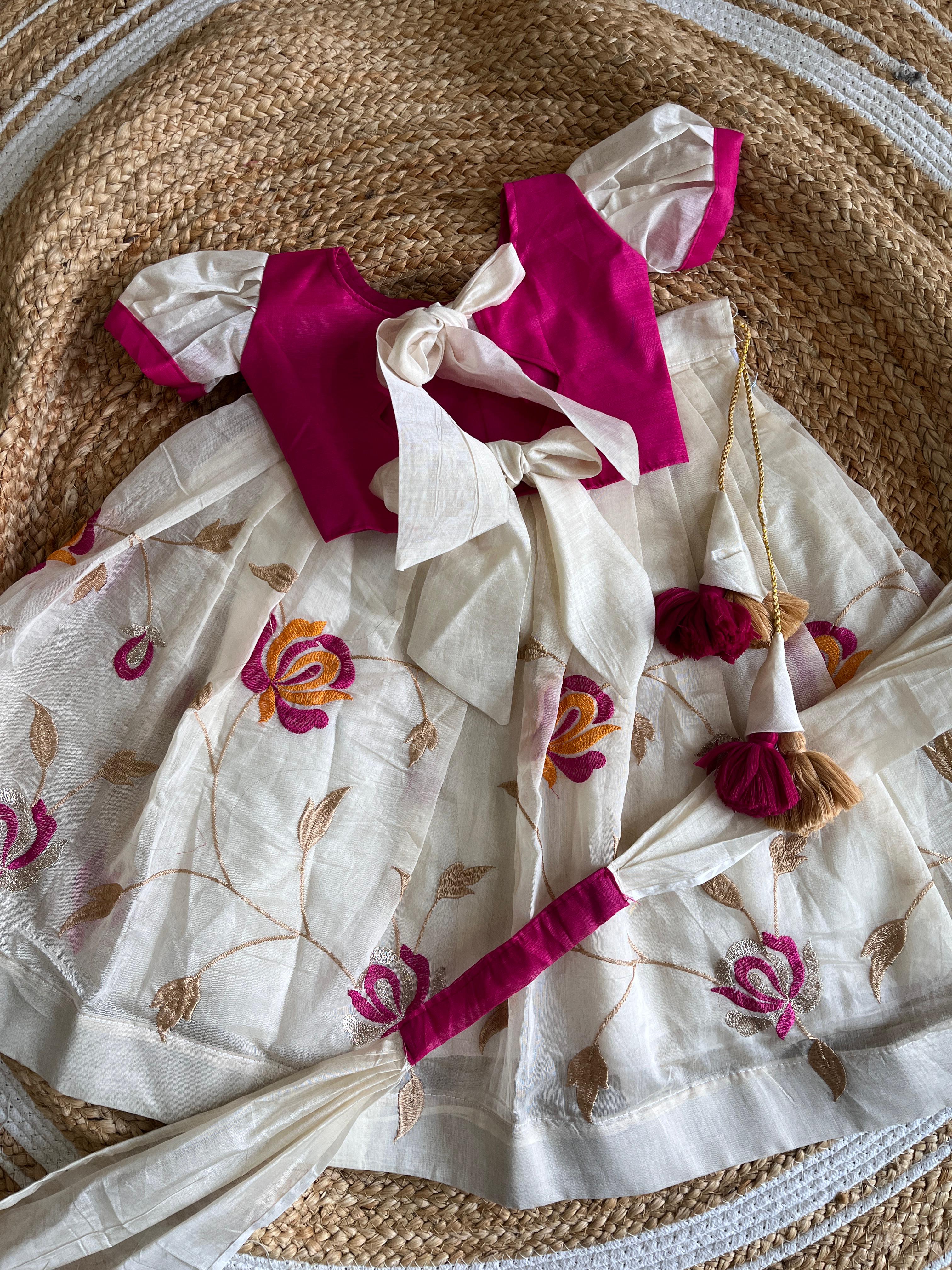 Chanderi Festive Lehenga Set