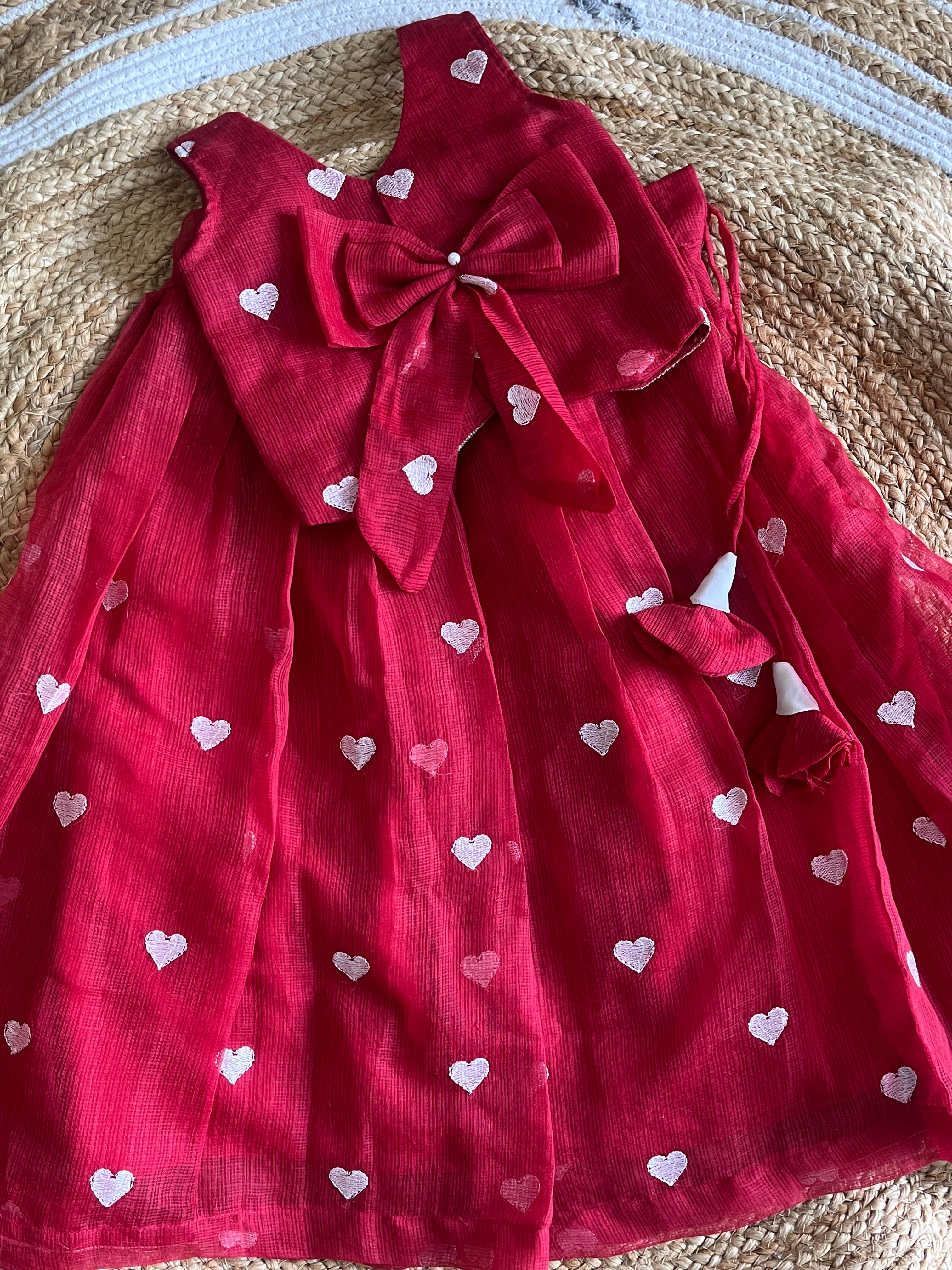 Cherry Red Lehenga Set