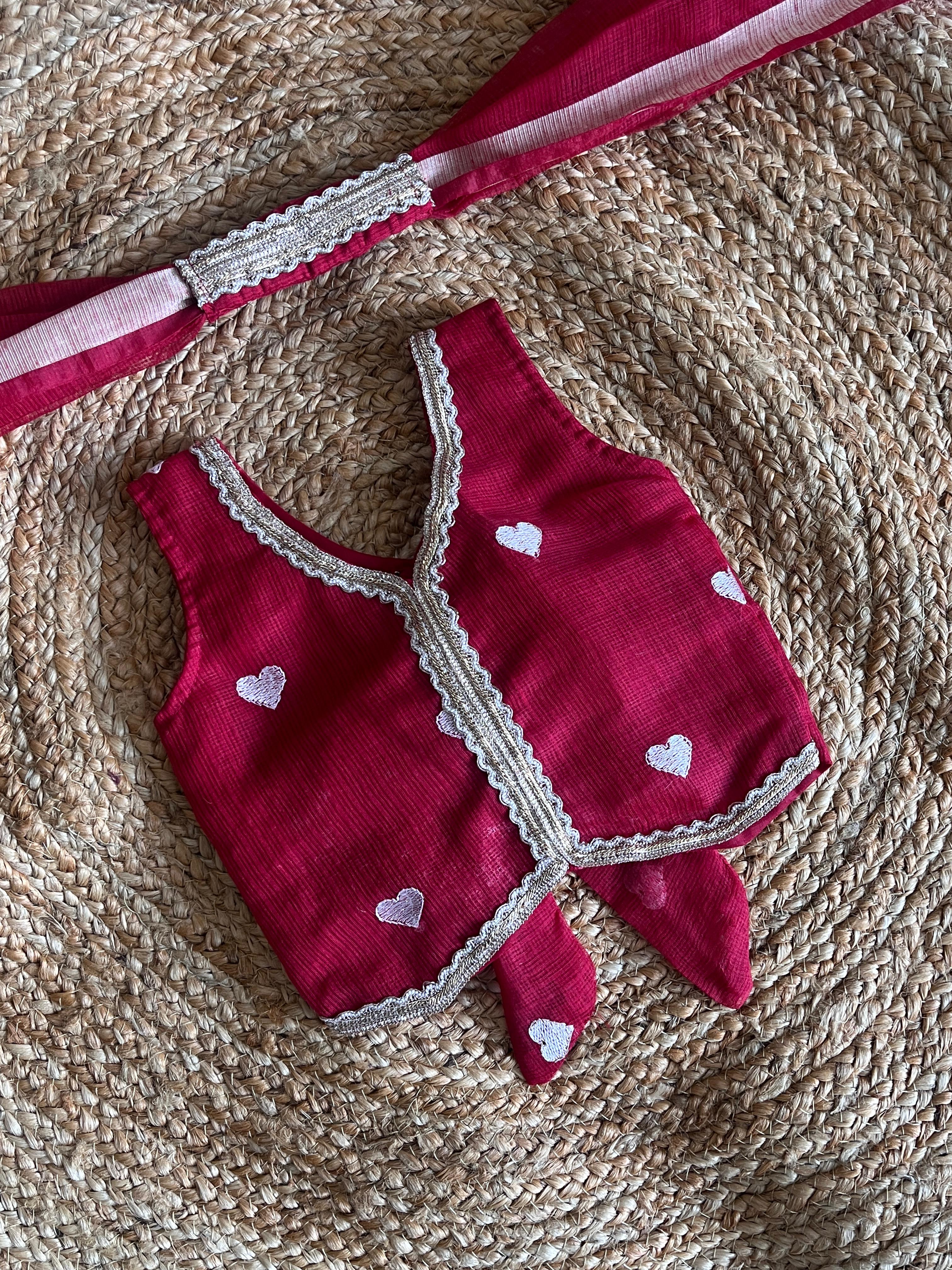 Cherry Red Lehenga Set