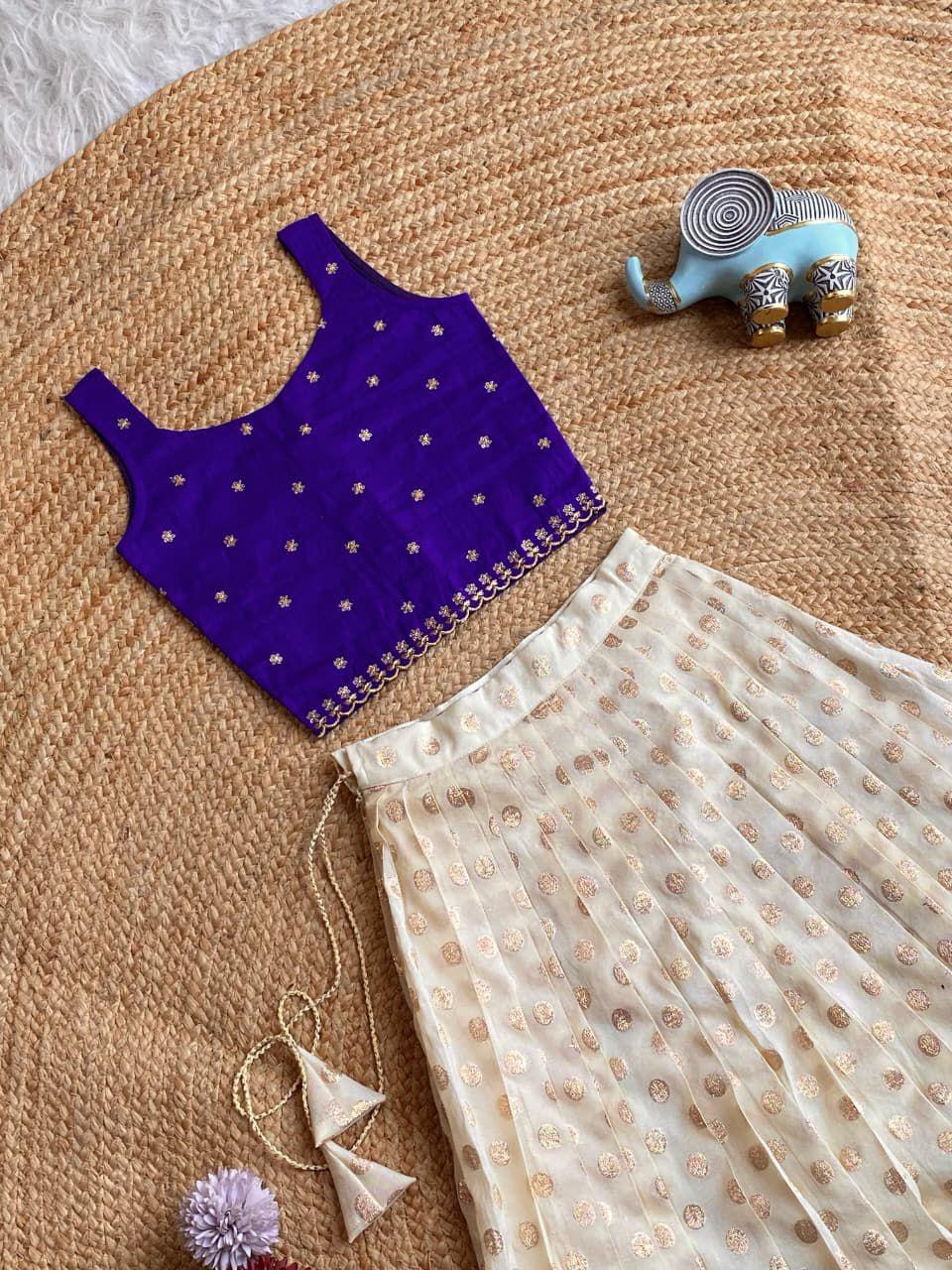 Off White Skirt Top Set