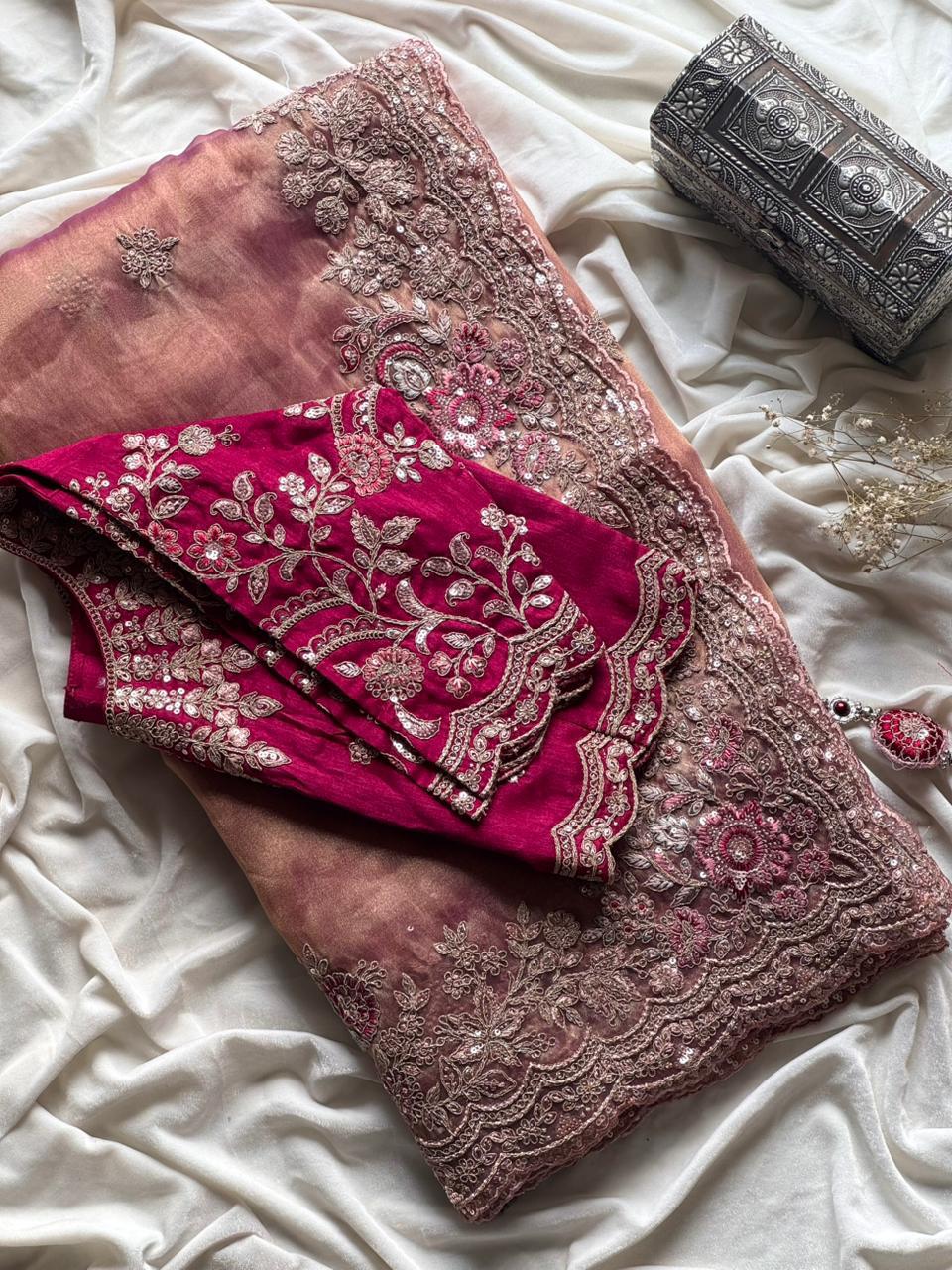 Blush Pink Saree