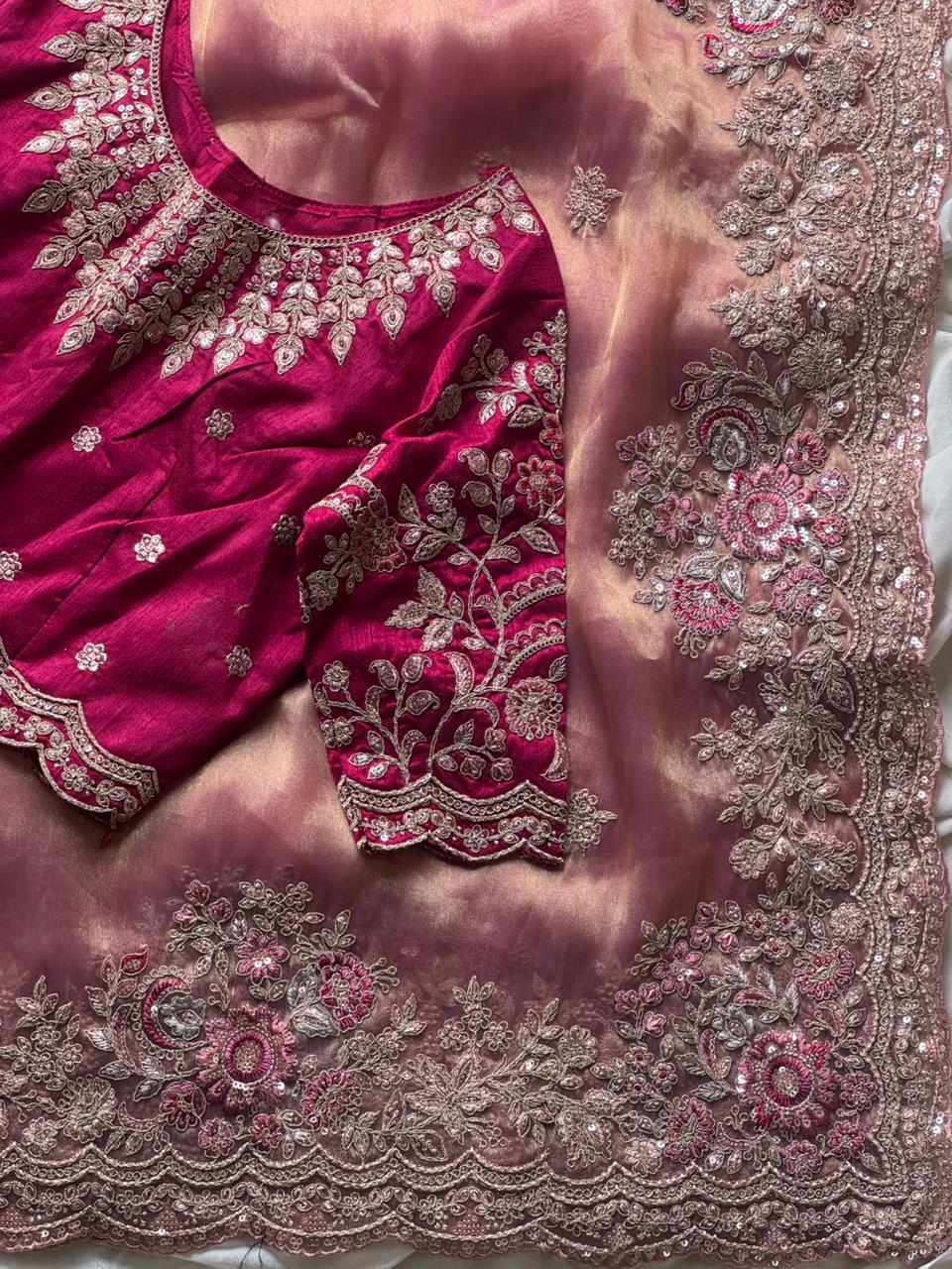 Blush Pink Saree