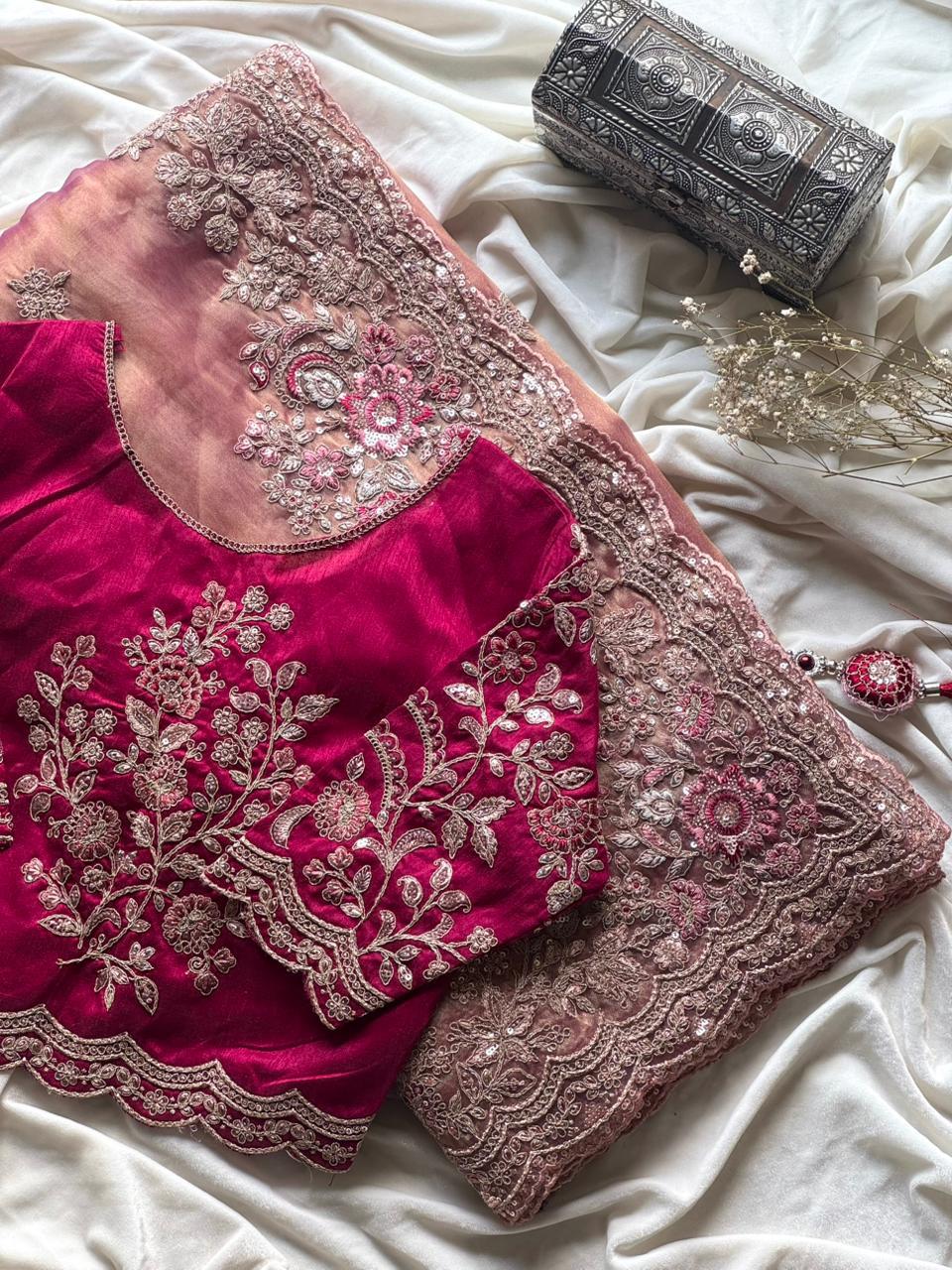 Blush Pink Saree