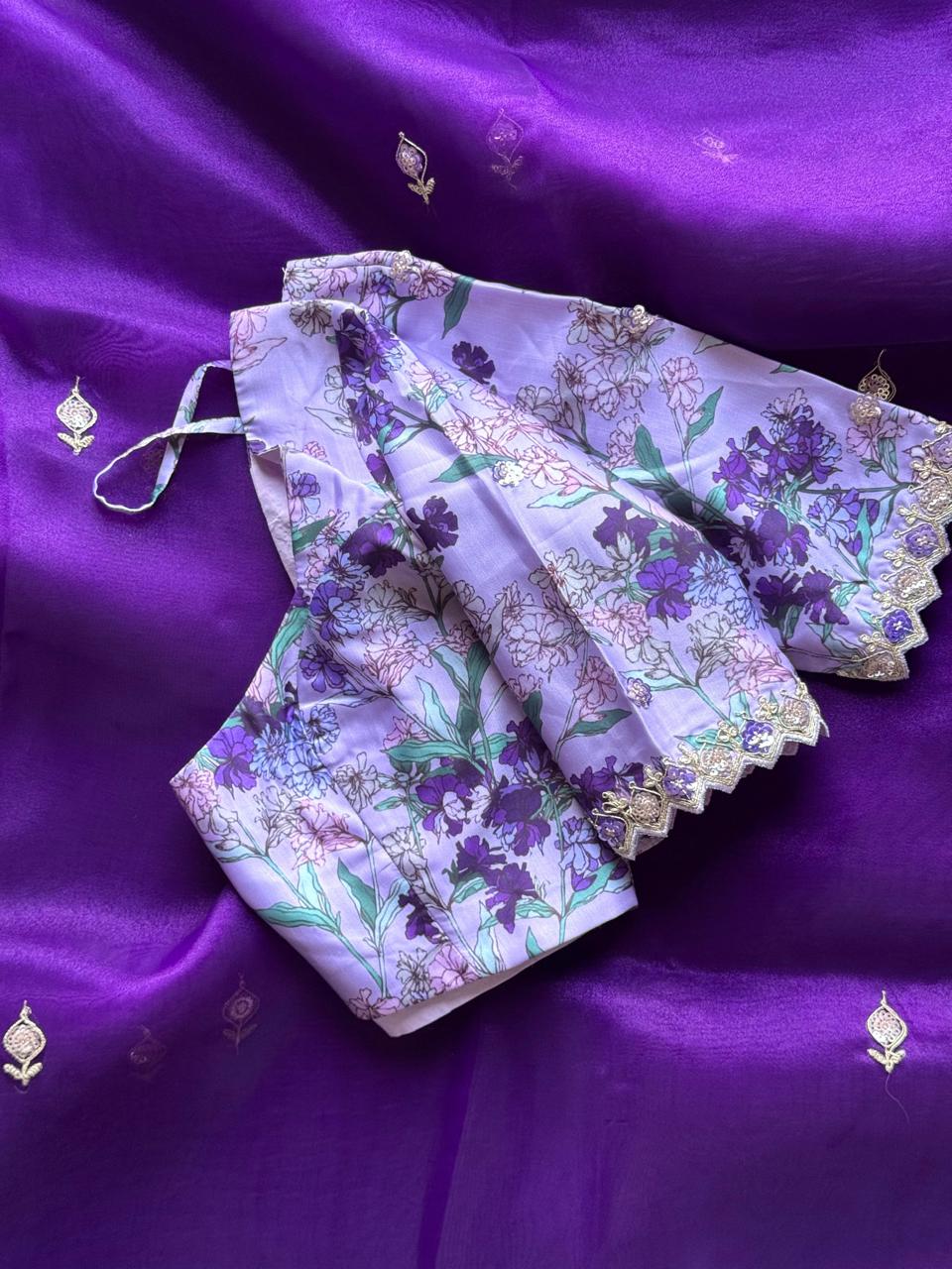 Rose Berry Saree