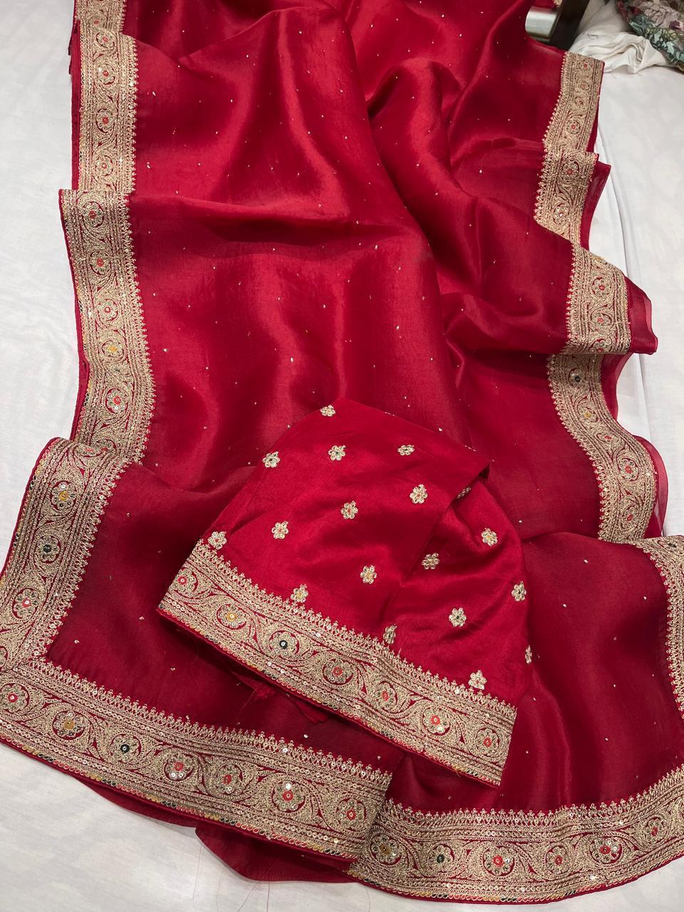 Tissue Mukesh Saree