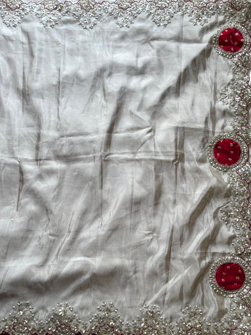 Silver Shine Saree