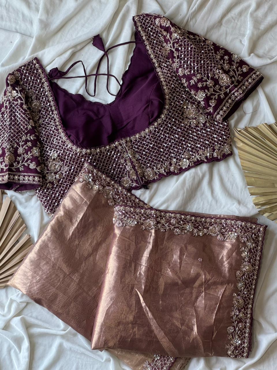 Metallic Saree