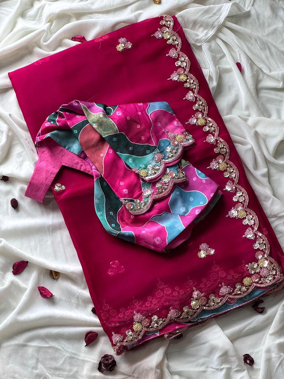 Cherry Candy Saree