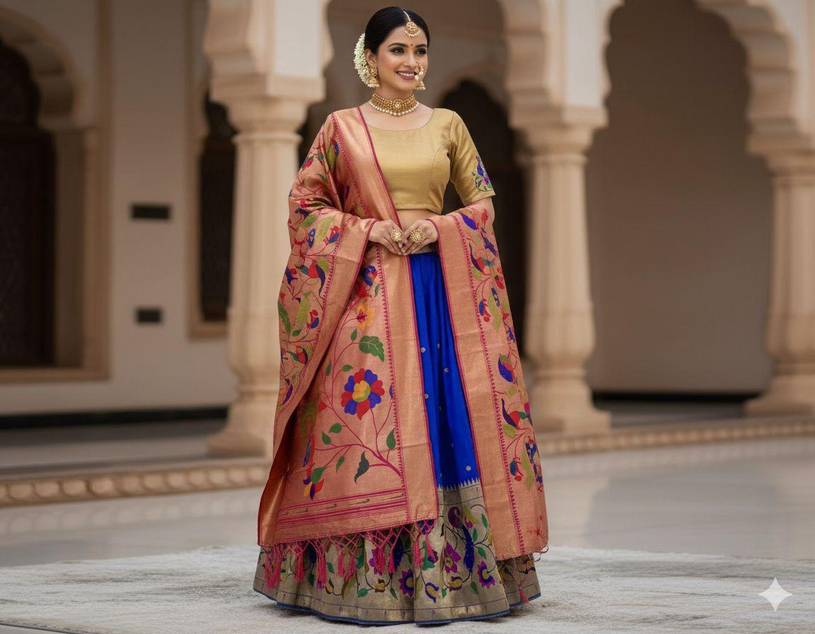 Pattu Lehenga Set