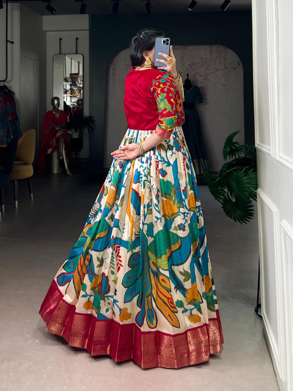 Noor Kalamkari tussar gown