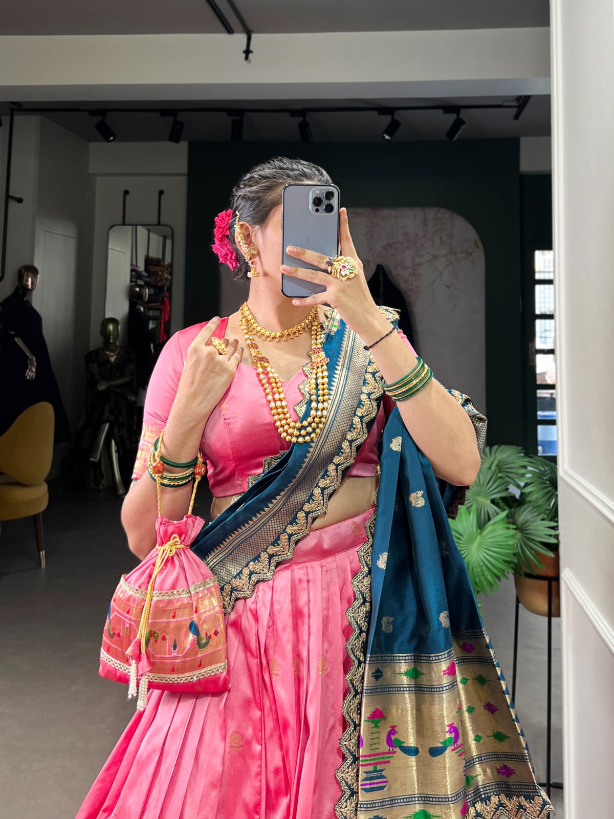 Noor Paithani Lahenga Set