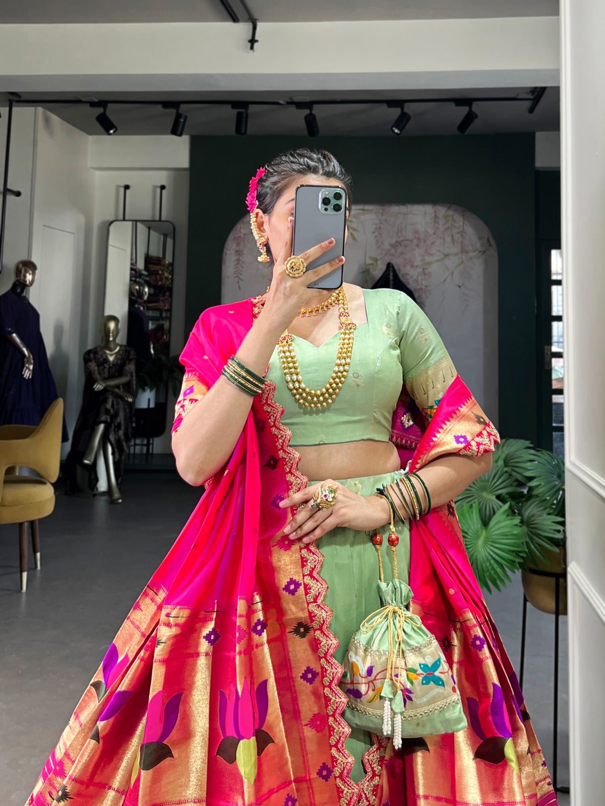 Noor Paithani Lahenga Set