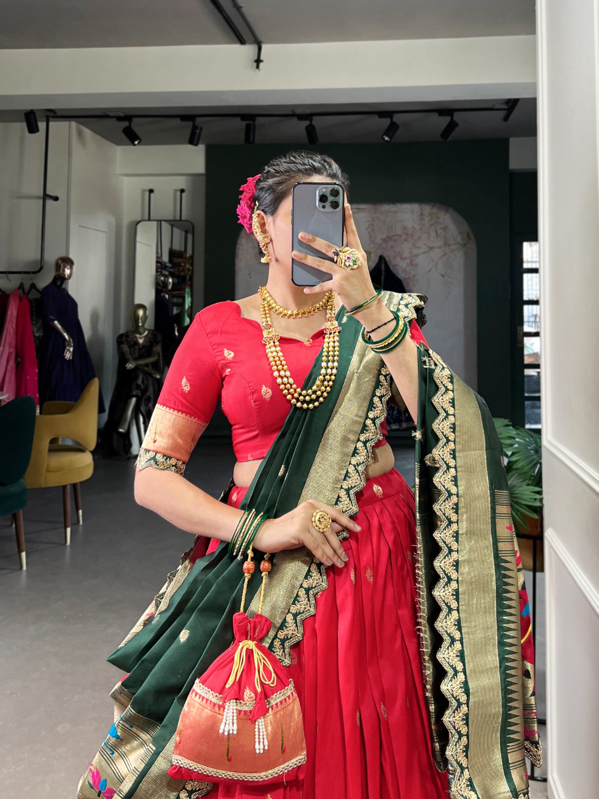 Noor Paithani Lahenga Set