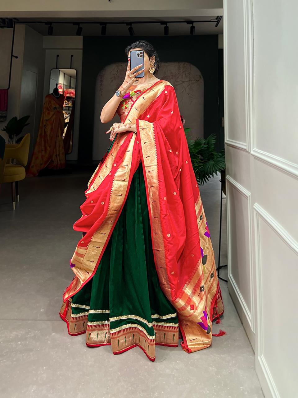 Paithani Aura Lehenga set