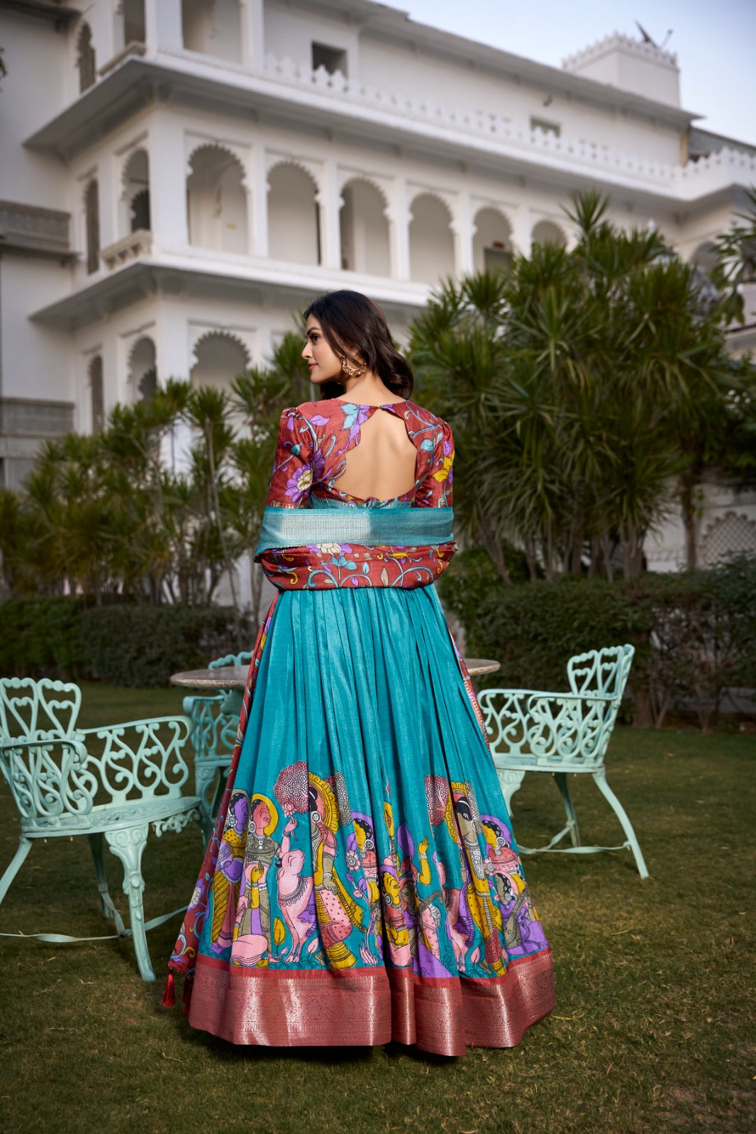 Kalamkari Grace Lehenga Set