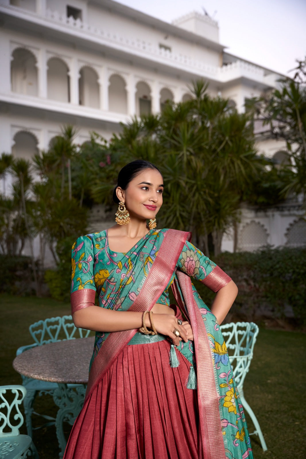 Kalamkari Grace Lehenga Set
