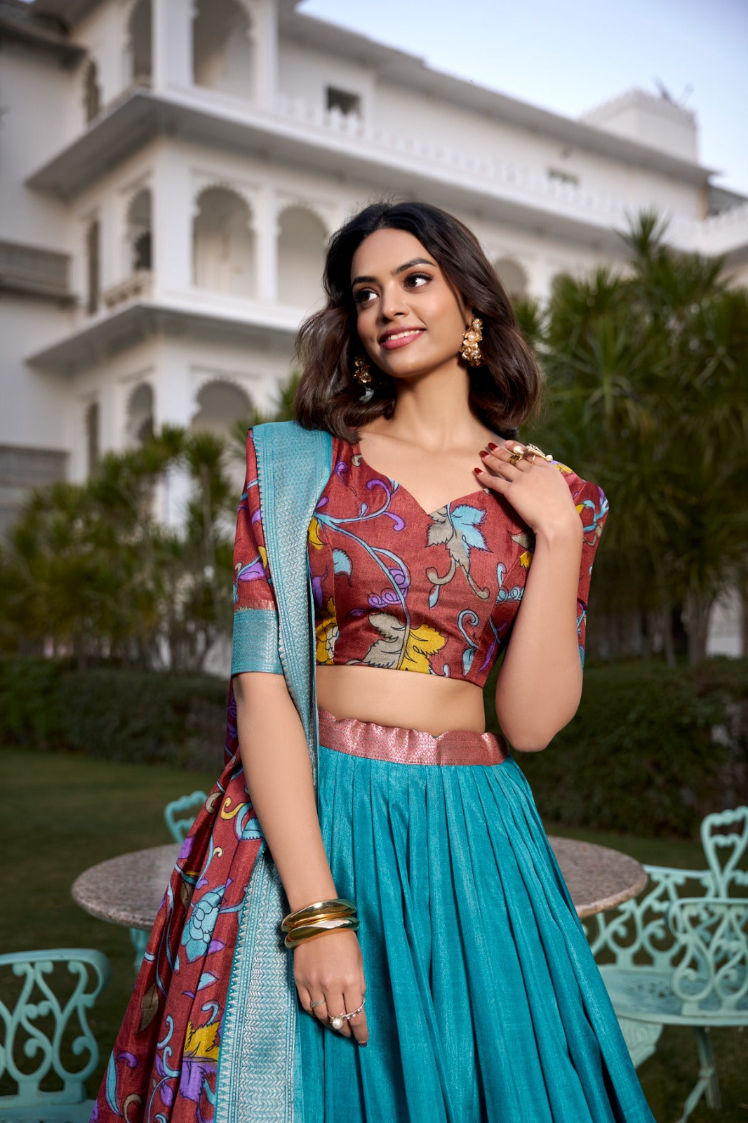 Kalamkari Grace Lehenga Set